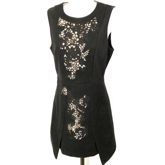 Tibi Dress Sheath Black Silk Lined NWT Wool Dress D3 - Picture 3 of 7